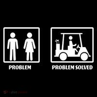Problem Solved Golf Wife Funny Women's Hoodie thumb 2