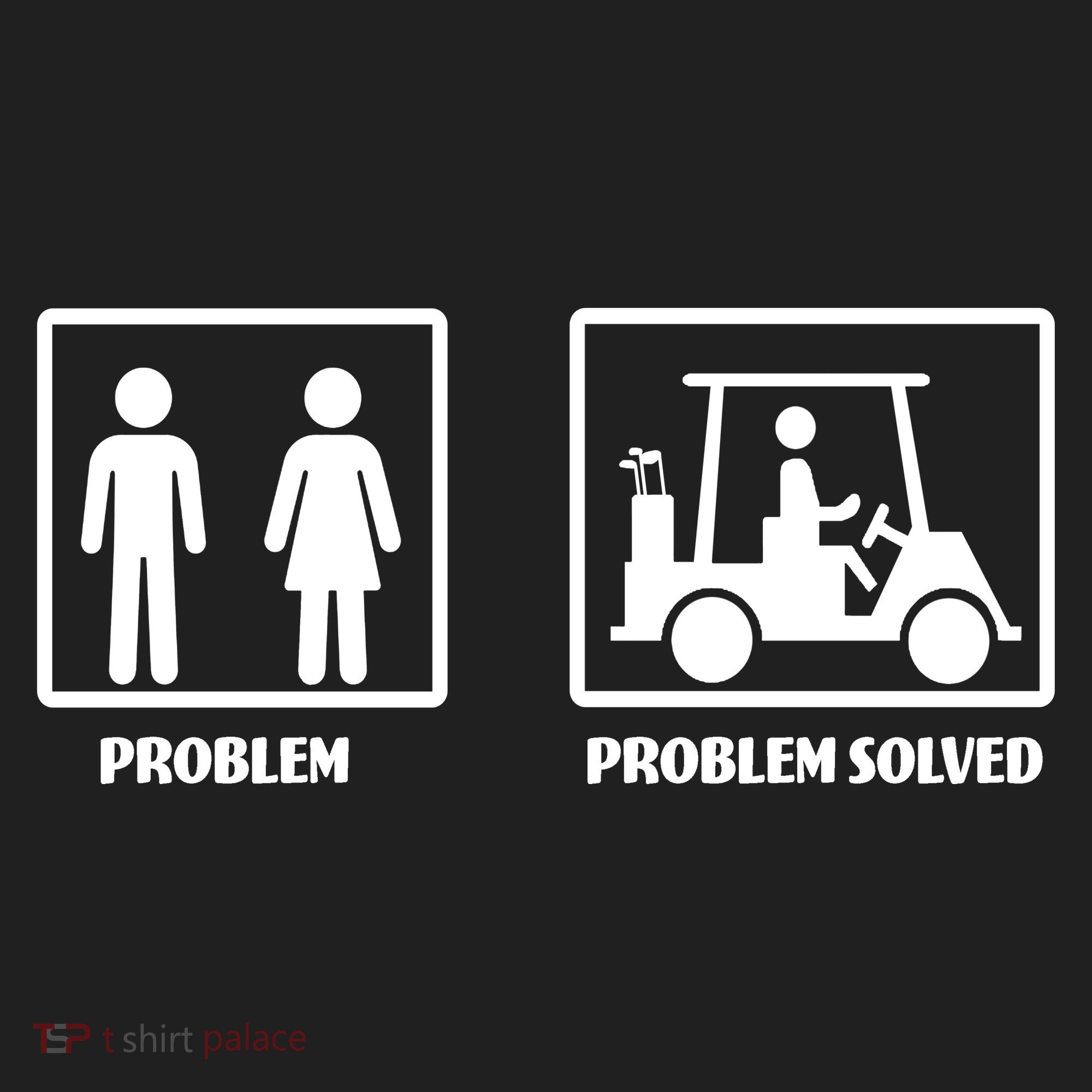 Problem Solved Golf Wife Funny Tumbler