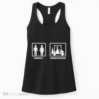 Problem Solved Golf Wife Funny Women's Tank Top thumb 0