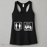 Problem Solved Golf Wife Funny Women's Tank Top thumb 3