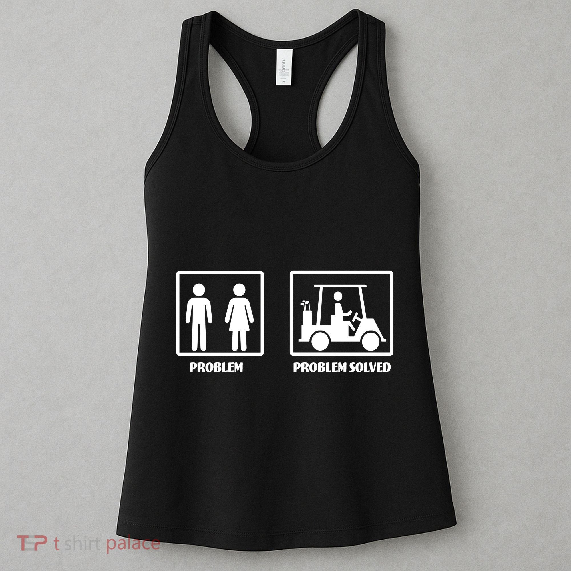 Problem Solved Golf Wife Funny Women's Tank Top
