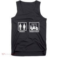 Problem Solved Golf Wife Funny Tank Top thumb 0