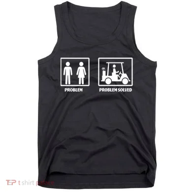 Problem Solved Golf Wife Funny Tank Top