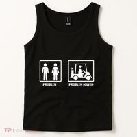 Problem Solved Golf Wife Funny Tank Top thumb 2