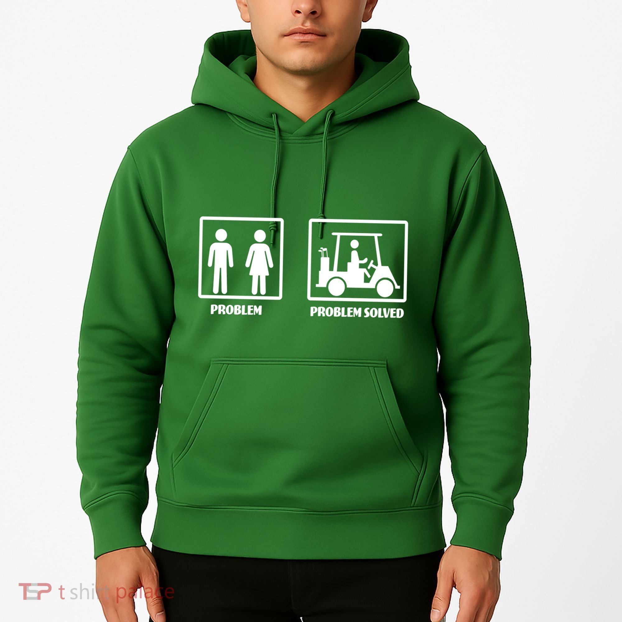 Problem Solved Golf Wife Funny Hoodie