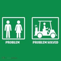 Problem Solved Golf Wife Funny Hoodie thumb 7