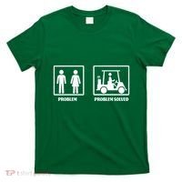 Problem Solved Golf Wife Funny T-Shirt thumb 0