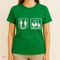 Problem Solved Golf Wife Funny T-Shirt thumb 4