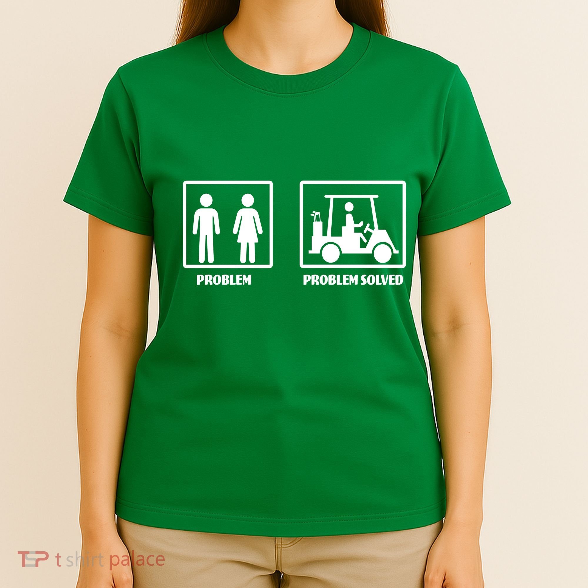 Problem Solved Golf Wife Funny T-Shirt