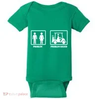 Problem Solved Golf Wife Funny Baby Bodysuit thumb 0
