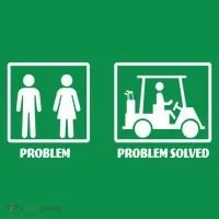 Problem Solved Golf Wife Funny Baby Bodysuit thumb 2