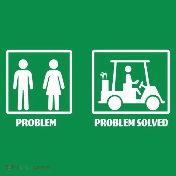 Problem Solved Golf Wife Funny Baby Bodysuit