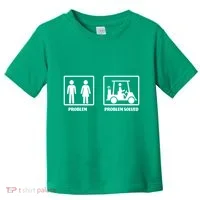Problem Solved Golf Wife Funny Toddler T-Shirt thumb 0