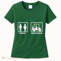 Problem Solved Golf Wife Funny Women's T-Shirt thumb 0