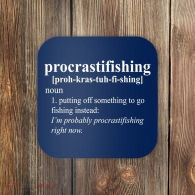 Procrastifishing Definition Coaster