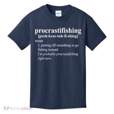 Procrastifishing Definition Kids T-Shirt