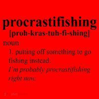 Procrastifishing Definition Santa Hat thumb 1