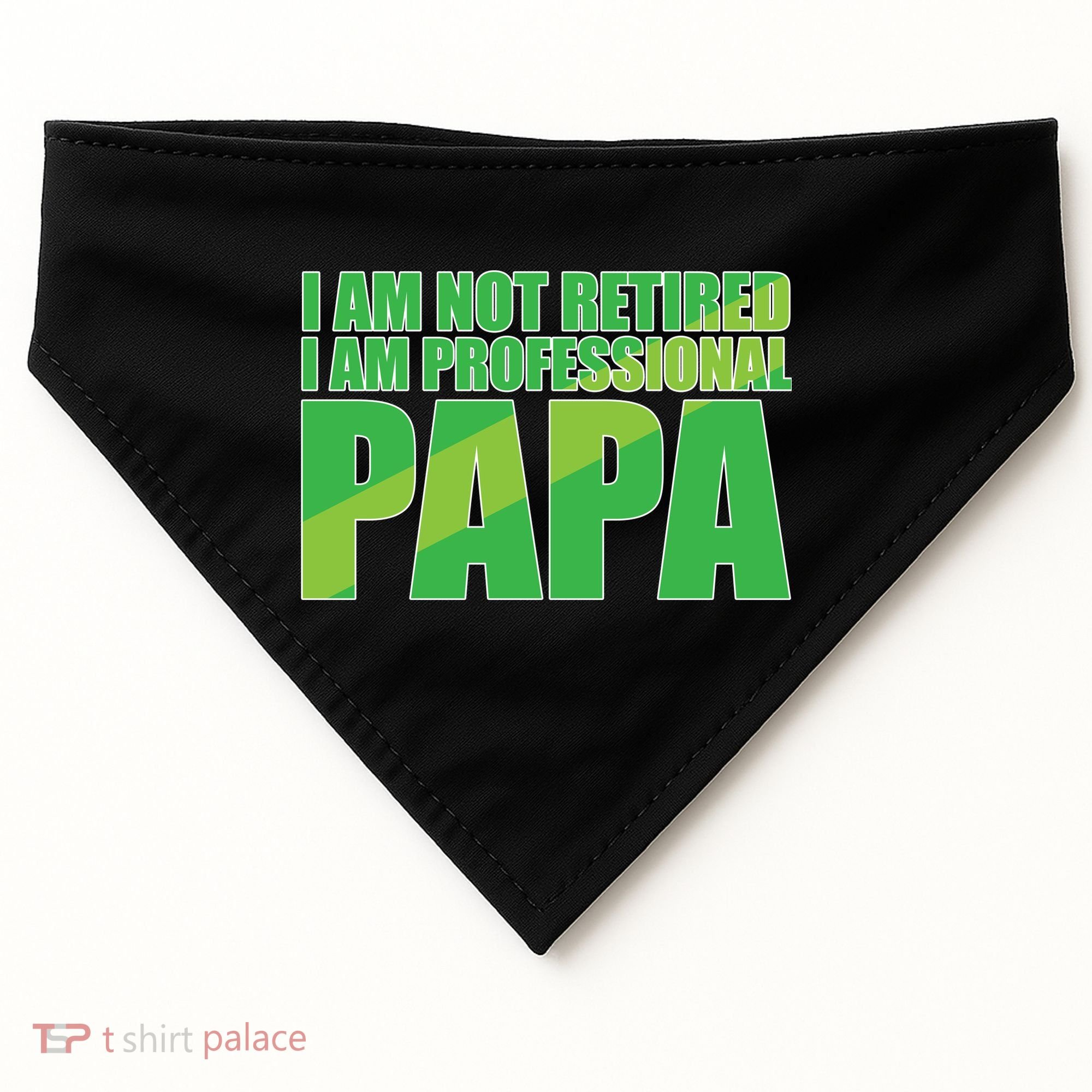 Professional Papa Im Not Retired USA-Made Doggie Bandana