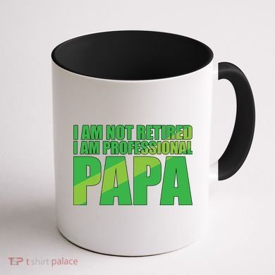 Professional Papa Im Not Retired Coffee Mug back
