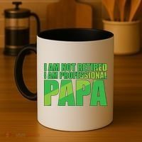 Professional Papa Im Not Retired Coffee Mug thumb 4