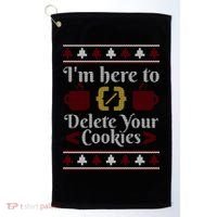 Programmer Ugly Christmas Sweater Golf Towel thumb 0
