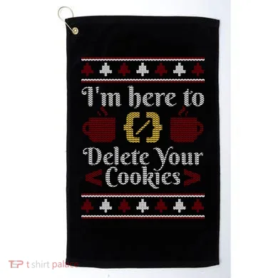 Programmer Ugly Christmas Sweater Golf Towel
