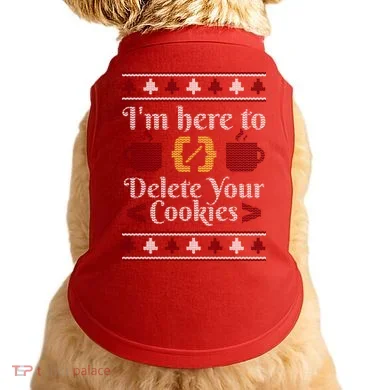 Programmer Ugly Christmas Sweater Doggie Tank