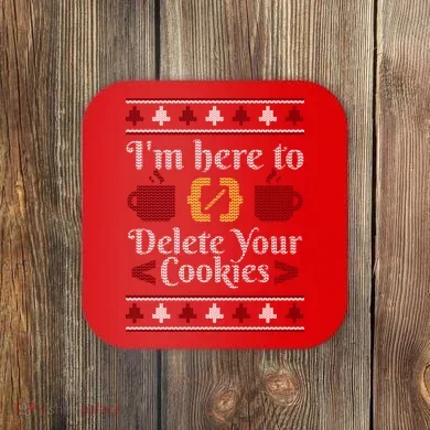 Programmer Ugly Christmas Sweater Coaster