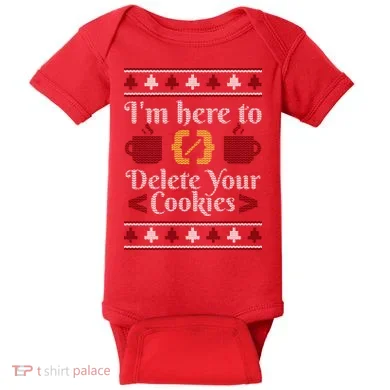 Programmer Ugly Christmas Sweater Baby Bodysuit