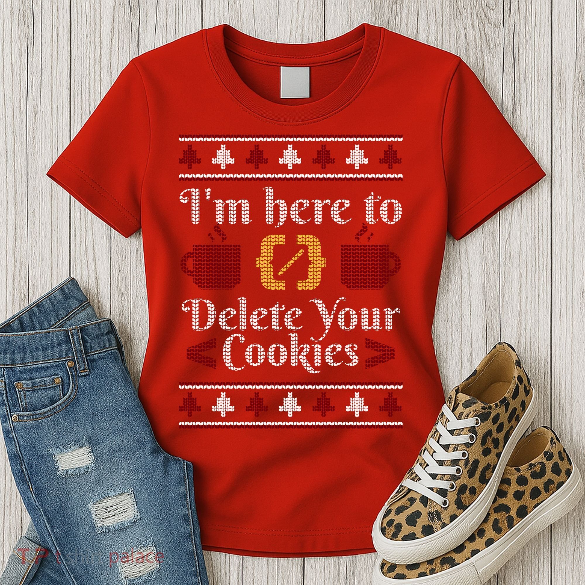 Programmer Ugly Christmas Sweater Women's T-Shirt