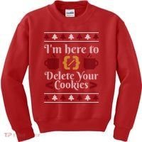 Programmer Ugly Christmas Sweater Kids Sweatshirt thumb 0