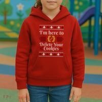 Programmer Ugly Christmas Sweater Kids Hoodie thumb 3