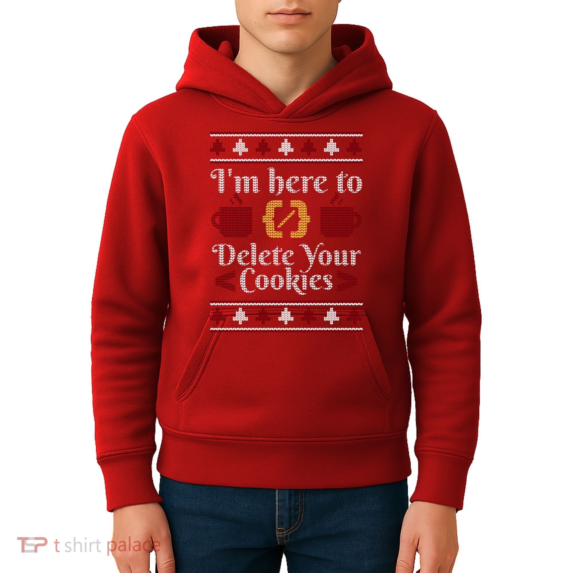Programmer Ugly Christmas Sweater Kids Hoodie