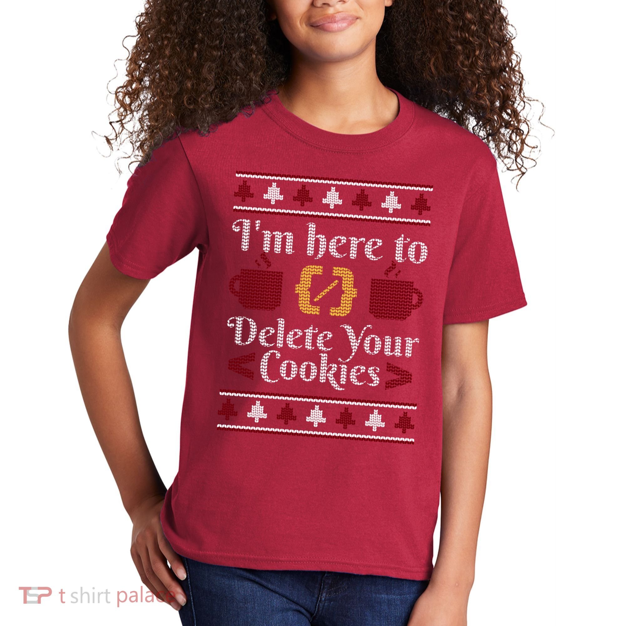 Programmer Ugly Christmas Sweater Kids T-Shirt