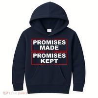 Promises Made Promises Kept Donald Trump Kids Hoodie thumb 0