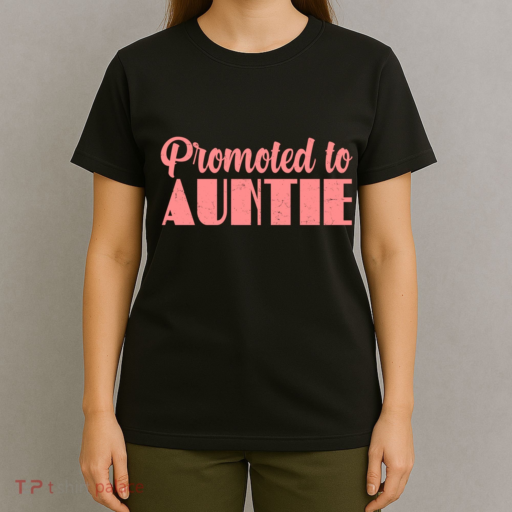 Promoted To Auntie New Baby Niece Nephew T-Shirt