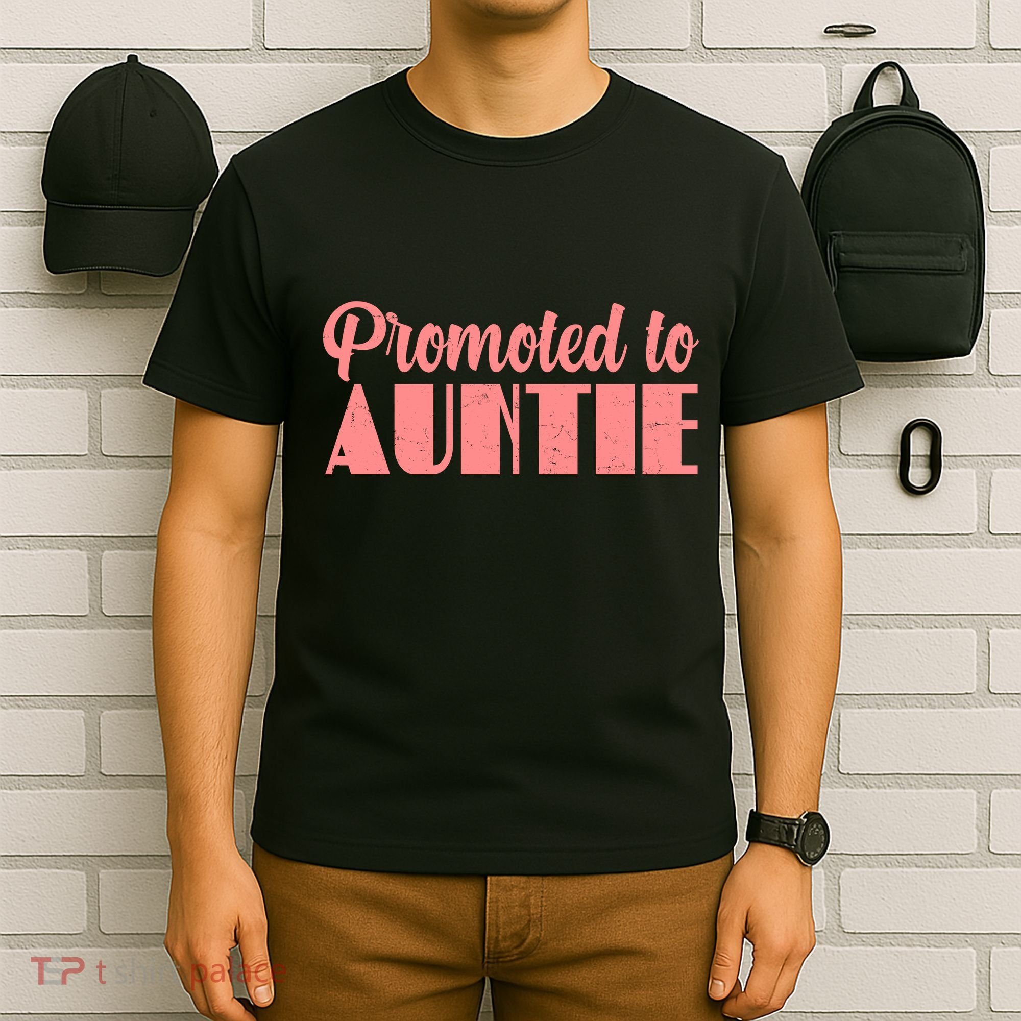 Promoted To Auntie New Baby Niece Nephew T-Shirt