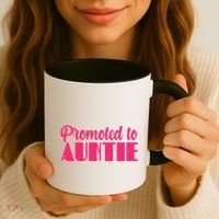 Promoted To Auntie New Baby Niece Nephew Coffee Mug thumb 3