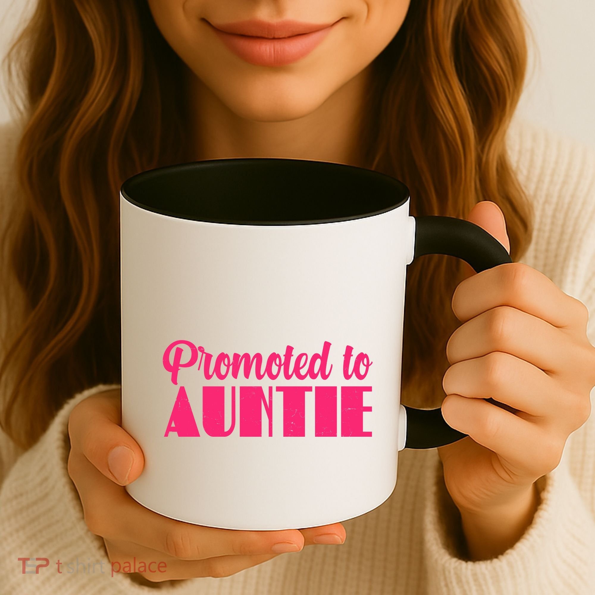 Promoted To Auntie New Baby Niece Nephew Coffee Mug