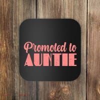 Promoted To Auntie New Baby Niece Nephew Coaster thumb 0