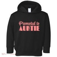 Promoted To Auntie New Baby Niece Nephew Toddler Hoodie thumb 0
