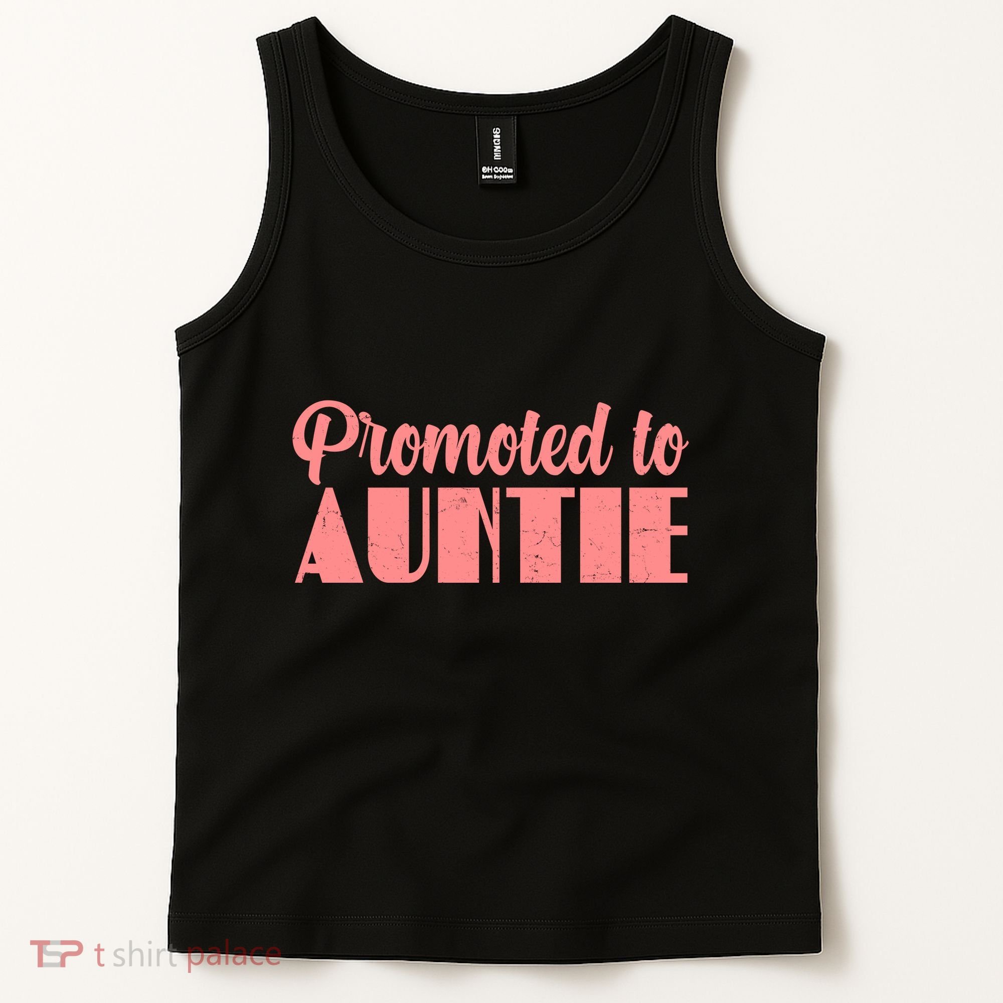 Promoted To Auntie New Baby Niece Nephew Tank Top