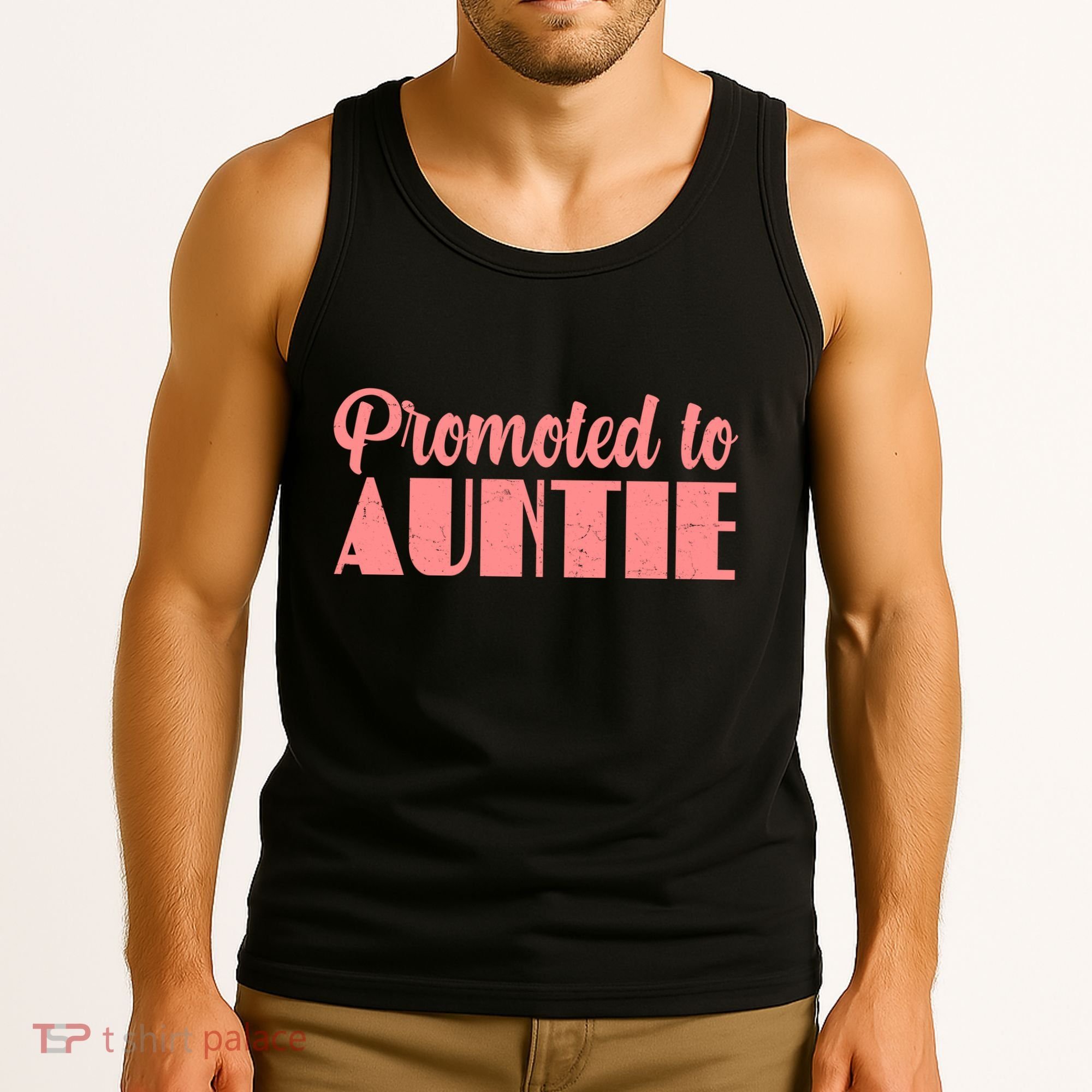 Promoted To Auntie New Baby Niece Nephew Tank Top
