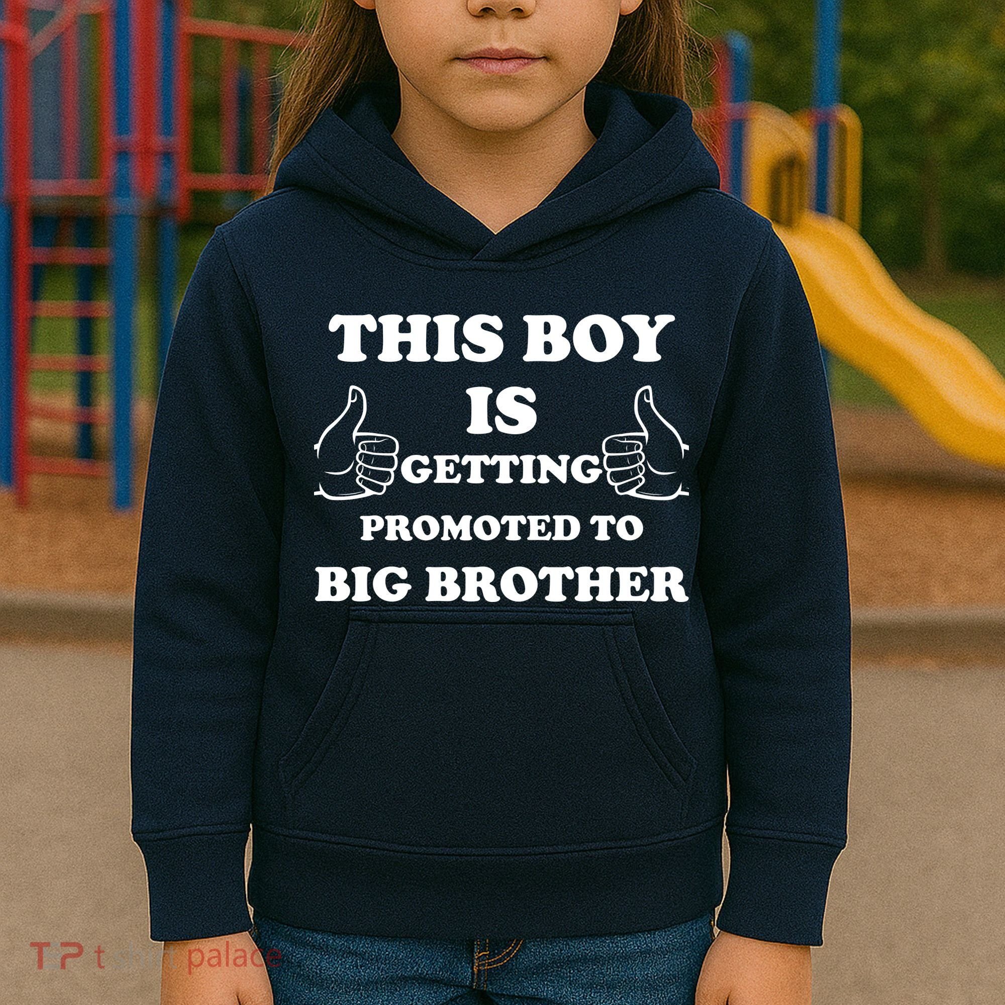 Promoted To Big Brother Kids Hoodie