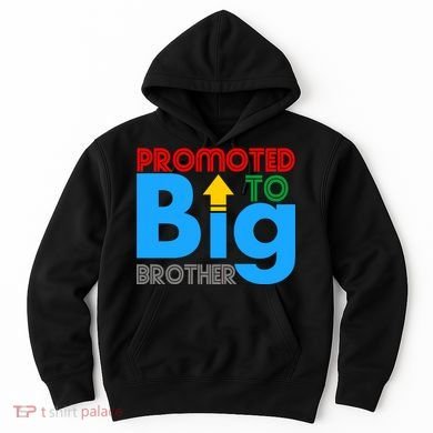 Promoted To Big Brother Colorful Logo Hoodie