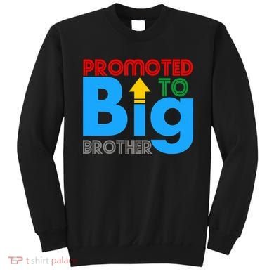 Promoted To Big Brother Colorful Logo Sweatshirt