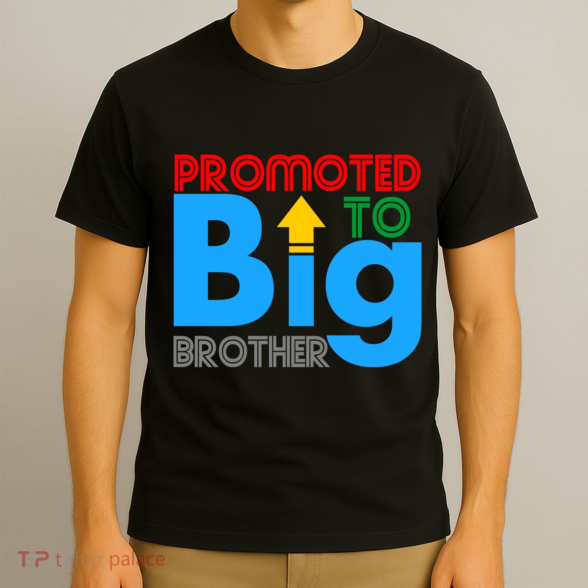 Promoted To Big Brother Colorful Logo T-Shirt
