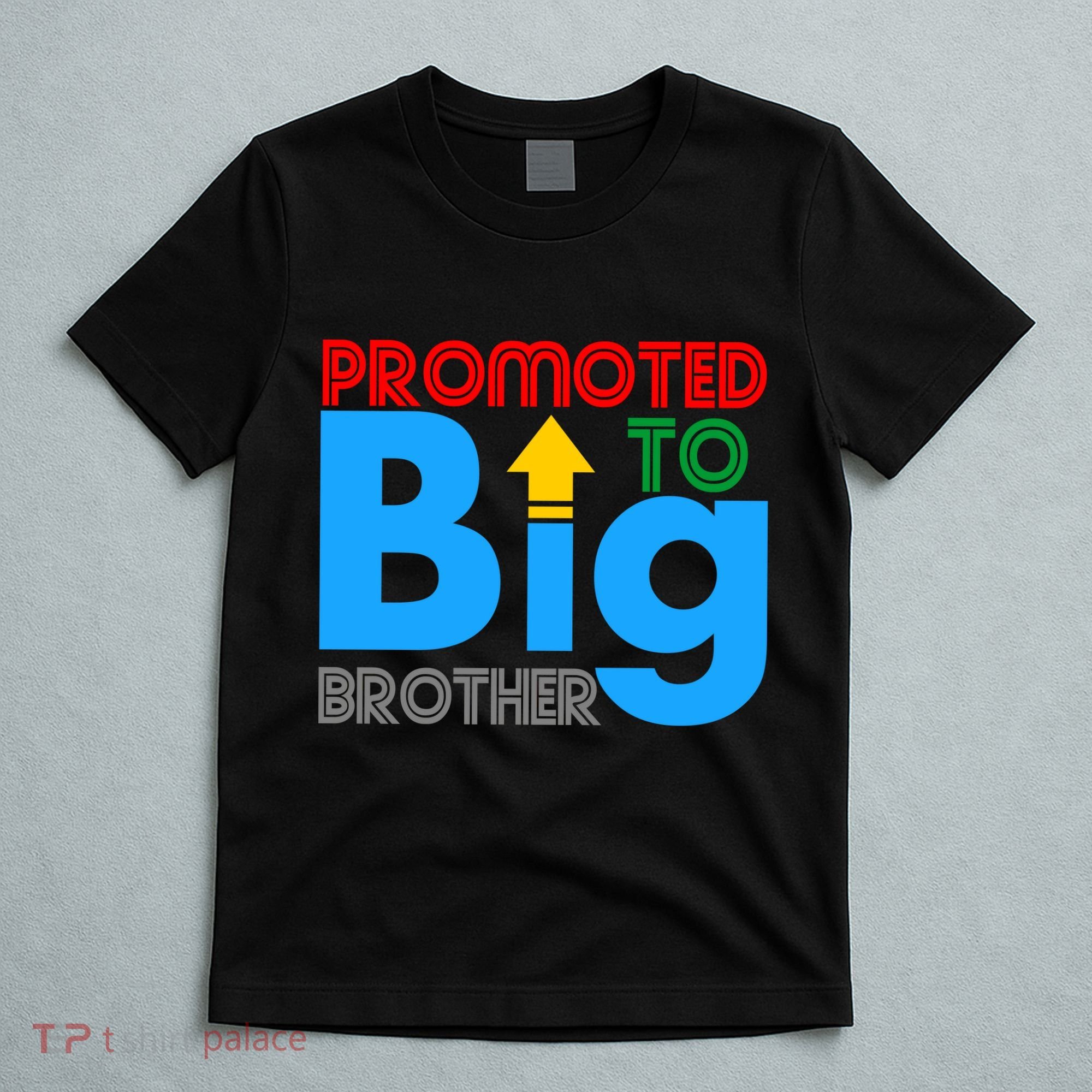 Promoted To Big Brother Colorful Logo T-Shirt