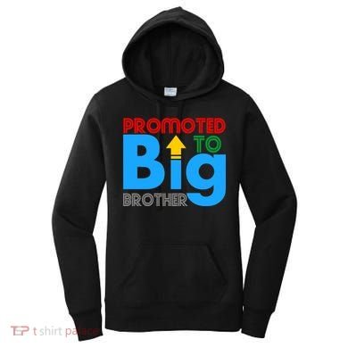 Promoted To Big Brother Colorful Logo Women's Hoodie