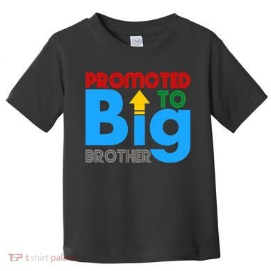 Promoted To Big Brother Colorful Logo Toddler T-Shirt